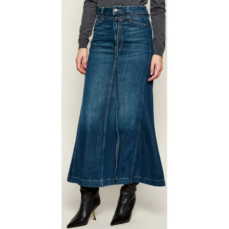 BOSS ORANGE Jeansowa spódnica C_ PEPLUM