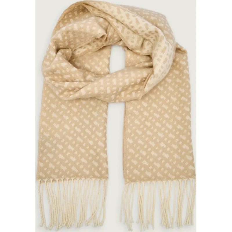 BOSS BLACK Wełniany szal Zesy