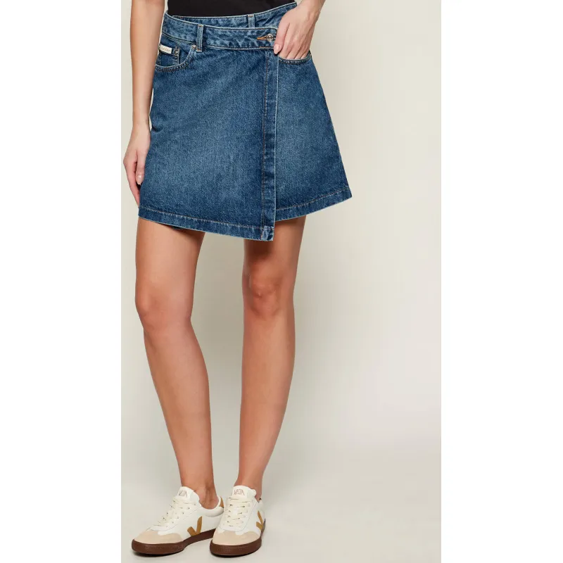 Calvin Klein Jeans Jeansowa spódnica COLD SPRIN