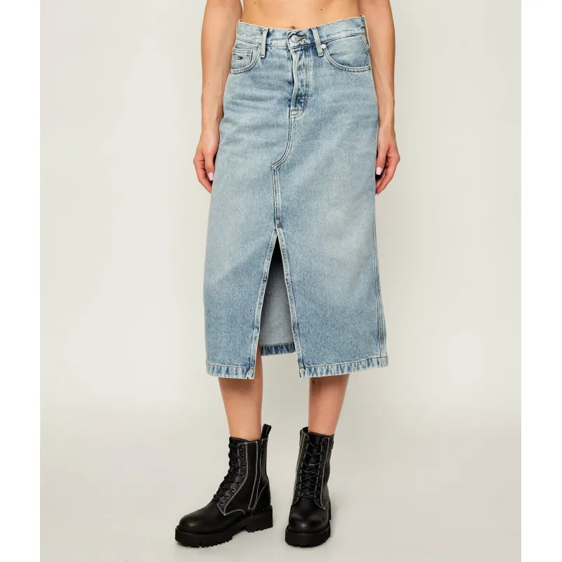 Tommy Jeans Jeansowa spódnica CLAIRE
