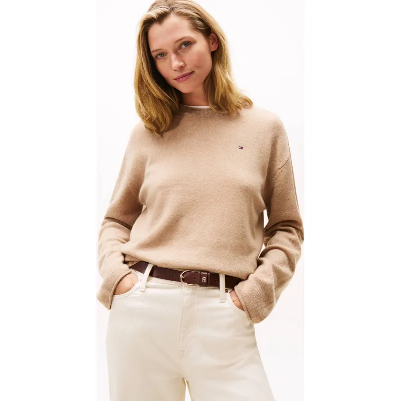 Tommy Hilfiger Wełniany sweter | Loose fit