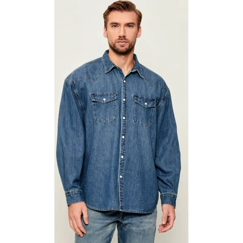 AllSaints Jeansowa koszula FENTON | Relaxed fit