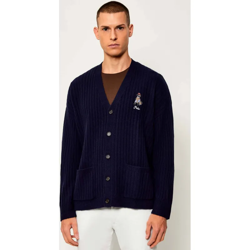 POLO RALPH LAUREN Wełniany kardigan | Relaxed fit