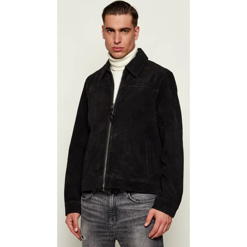 AllSaints Kurtka RHONE Regular Fit zamsz