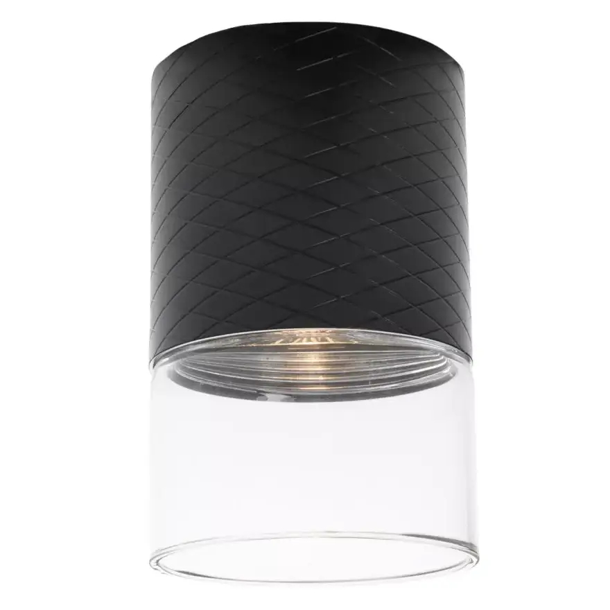 Podłużna lampa sufitowa FUSION C0275 LED 7W 3000K tuba czarna
