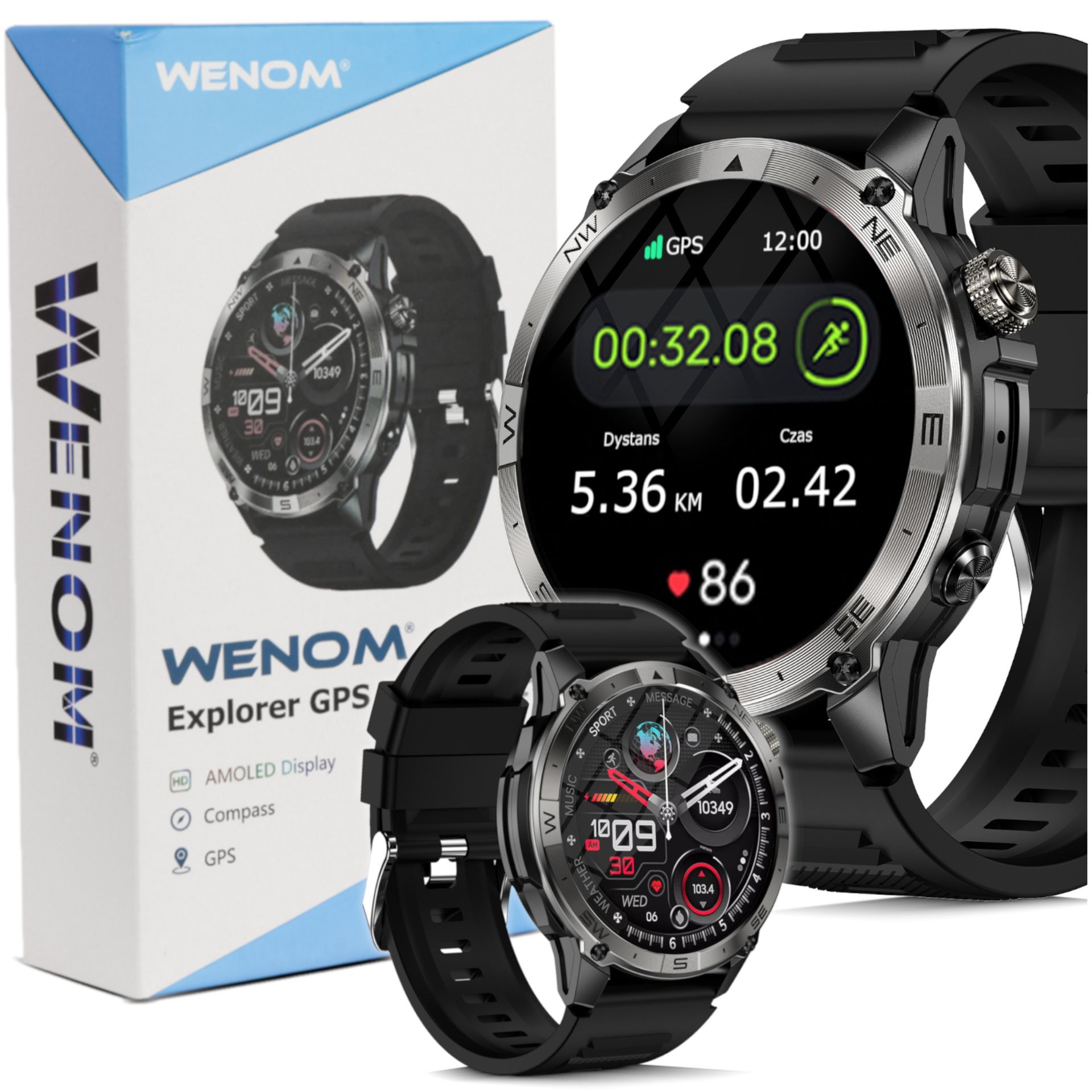 TEMU ZEGAREK MĘSKI SMARTWATCH – 1,43
