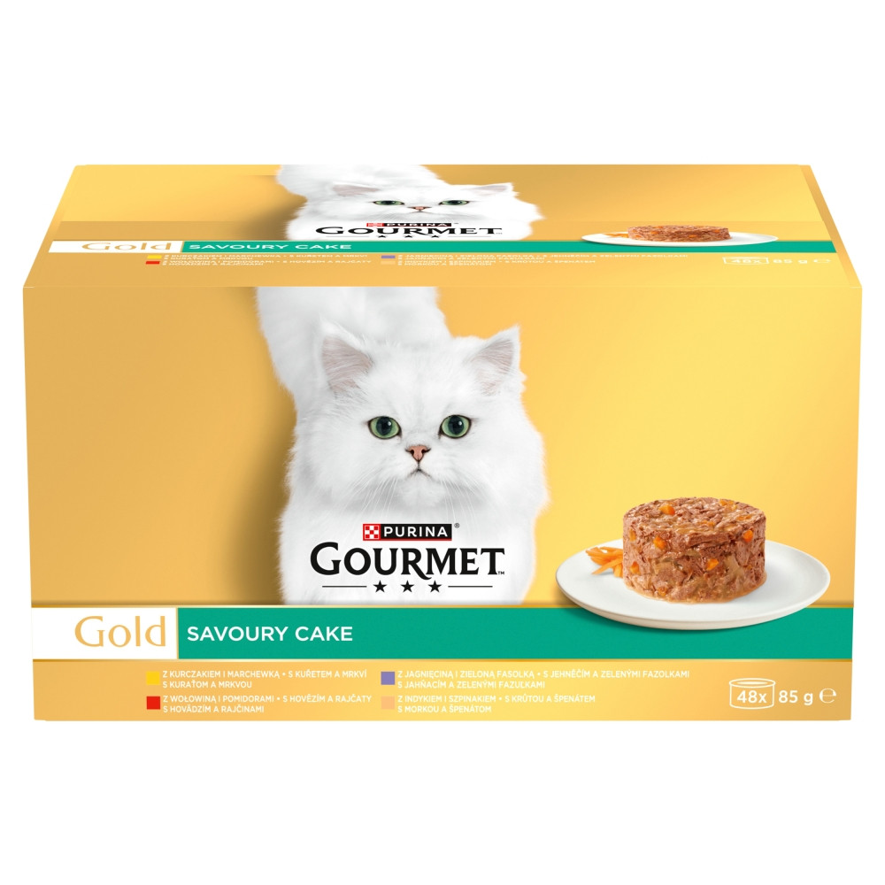 PURINA Gourmet Gold Savoury cake - mokra karma dla kota - 48x85g