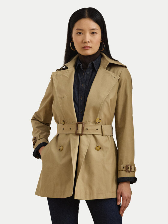 LAUREN RALPH LAUREN Trencz 297967126002 Beżowy Regular Fit