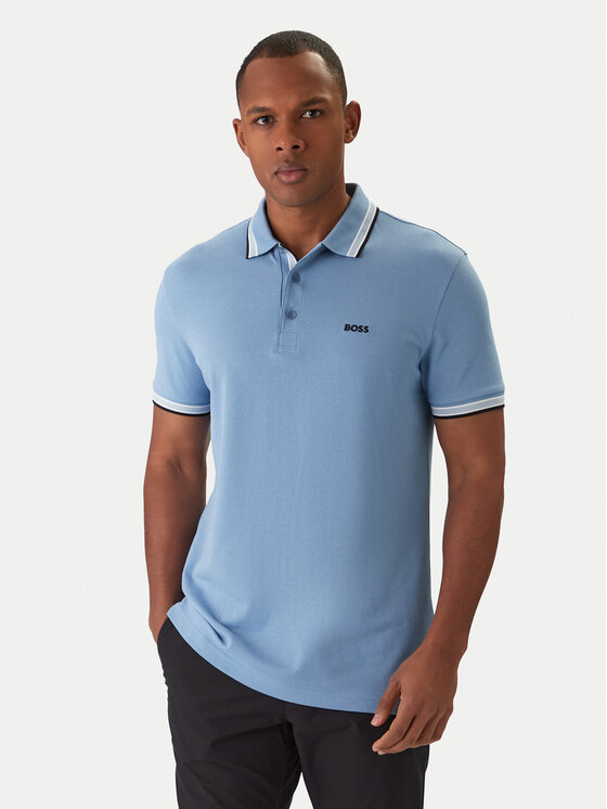 BOSS Polo Paddy 50469055 Niebieski Regular Fit
