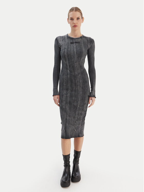 Karl Lagerfeld Jeans Sukienka codzienna B1W13055 Szary Slim Fit