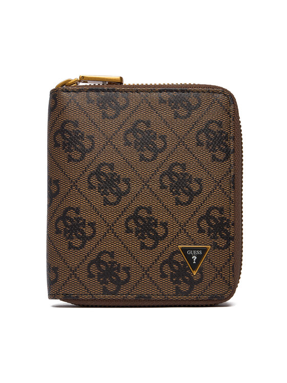 Guess Portfel SMMALO LEA02 Brązowy