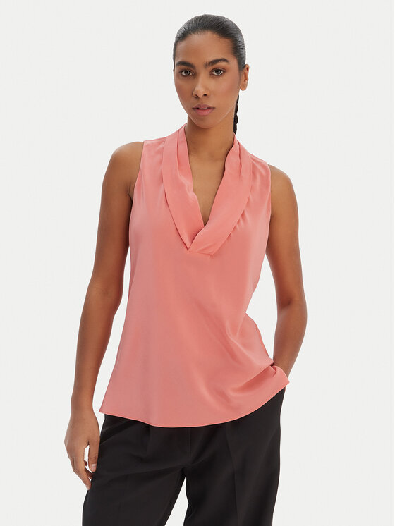 BOSS Bluzka Bolaru 50553717 Różowy Regular Fit
