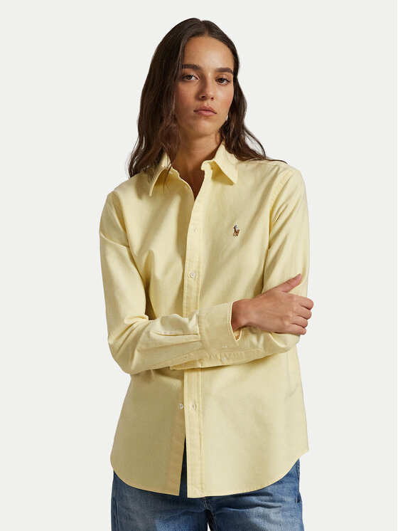 Polo Ralph Lauren Koszula 211970736505 Żółty Relaxed Fit
