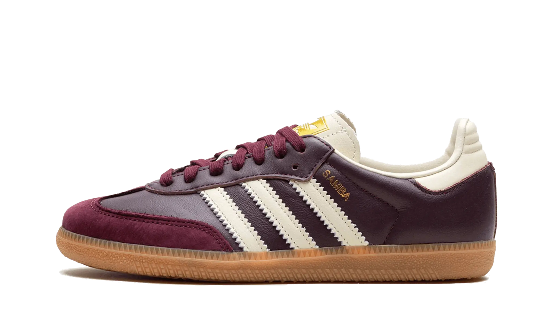 adidas Samba OG Maroon Gold Metallic