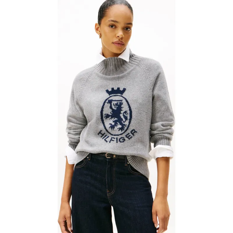 Tommy Hilfiger Wełniany półgolf Regular Fit