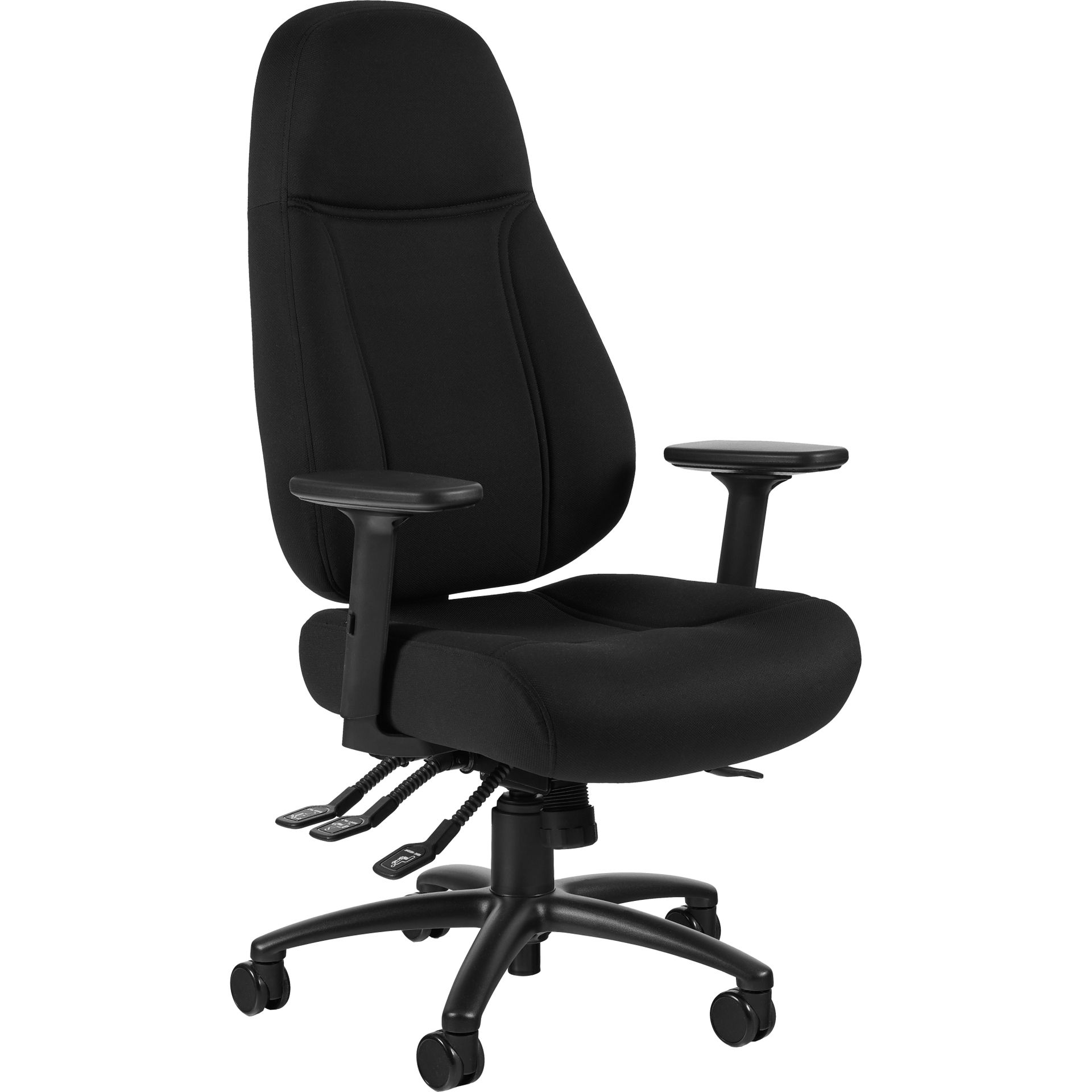 Unique Fotel Obrotowy Ergonomiczny Saga Regulowany Czarny