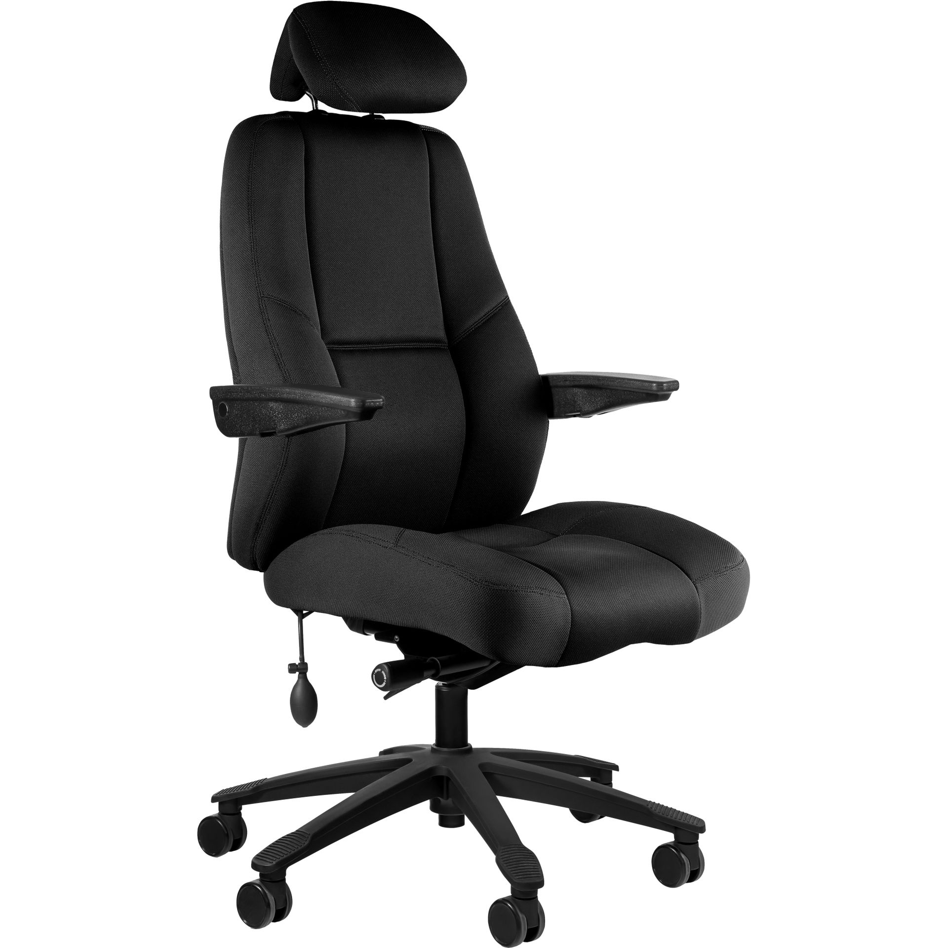 Unique Fotel Obrotowy Gabinetowy Atlas Tkanina HY2095-15 Czarny Tkanina HY2095-15 Czarny