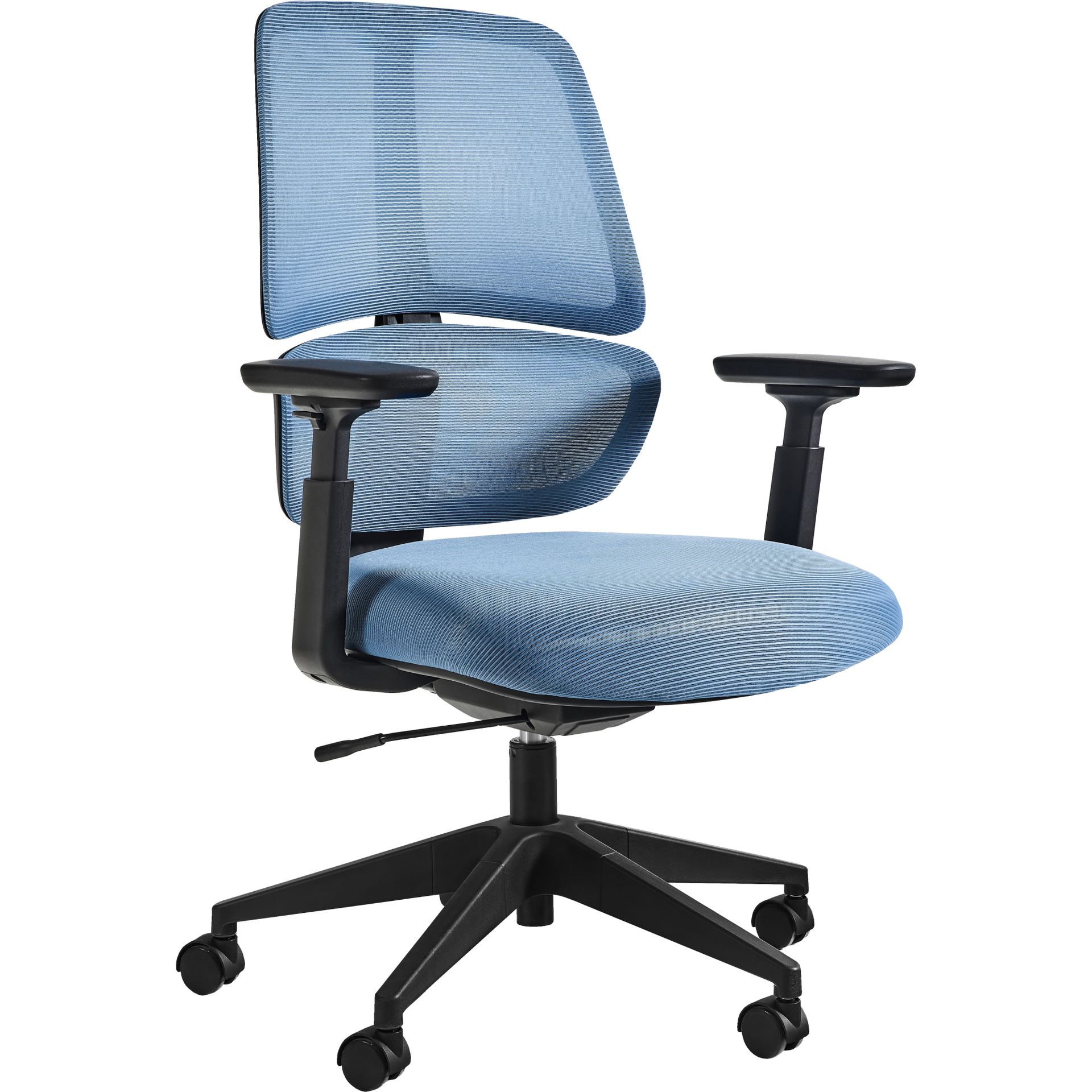 Unique Fotel Obrotowy Ergonomiczny Ergo Low Tkanina Siatka niebieska/Tkanina niebieska Siatka Niebieska, Tkanina Niebieska