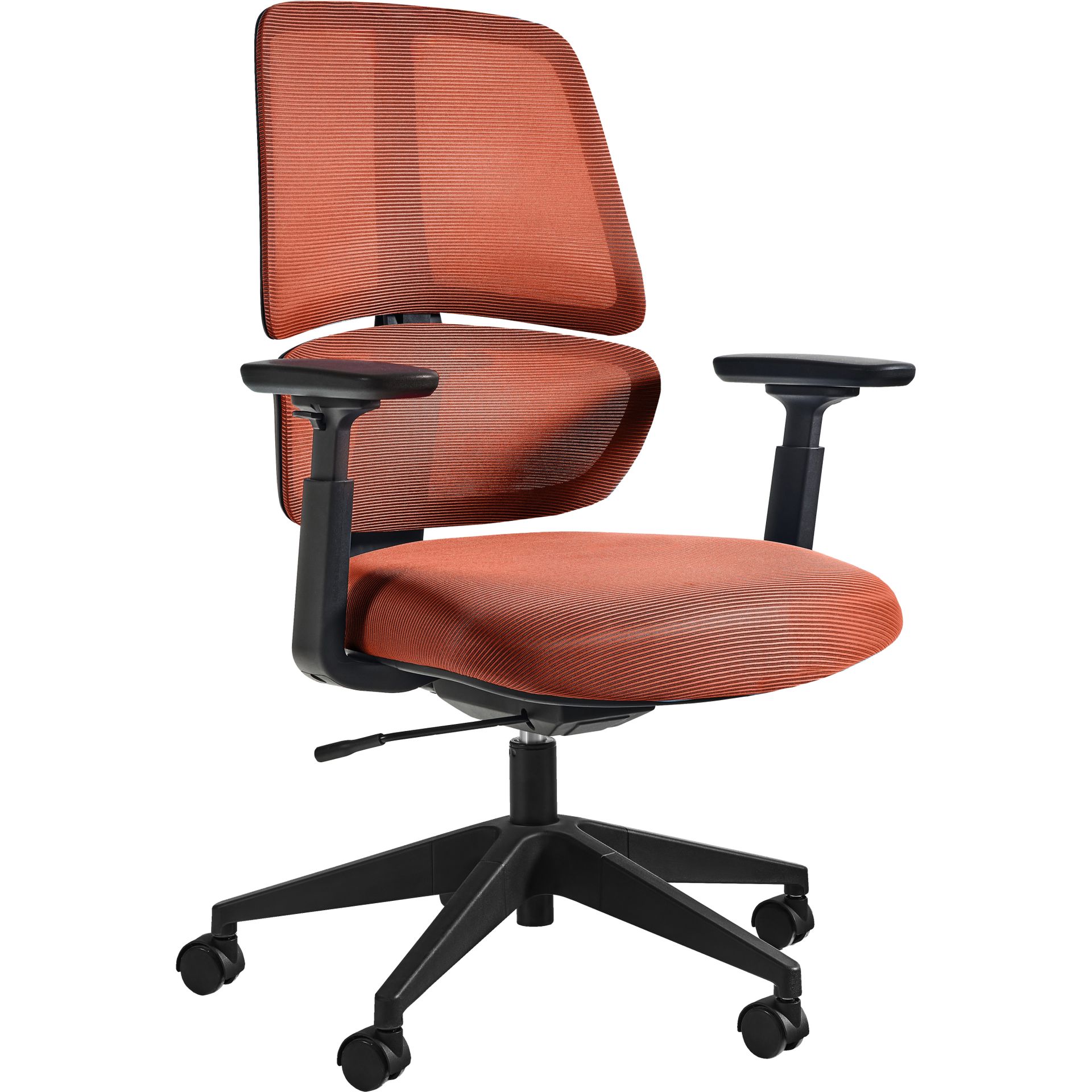 Unique Fotel Obrotowy Ergonomiczny Ergo Low Tkanina Siatka pomarańczowa/Tkanina pomarańczowa Siatka Pomarańczowa, Tkanina Pomarańczowa