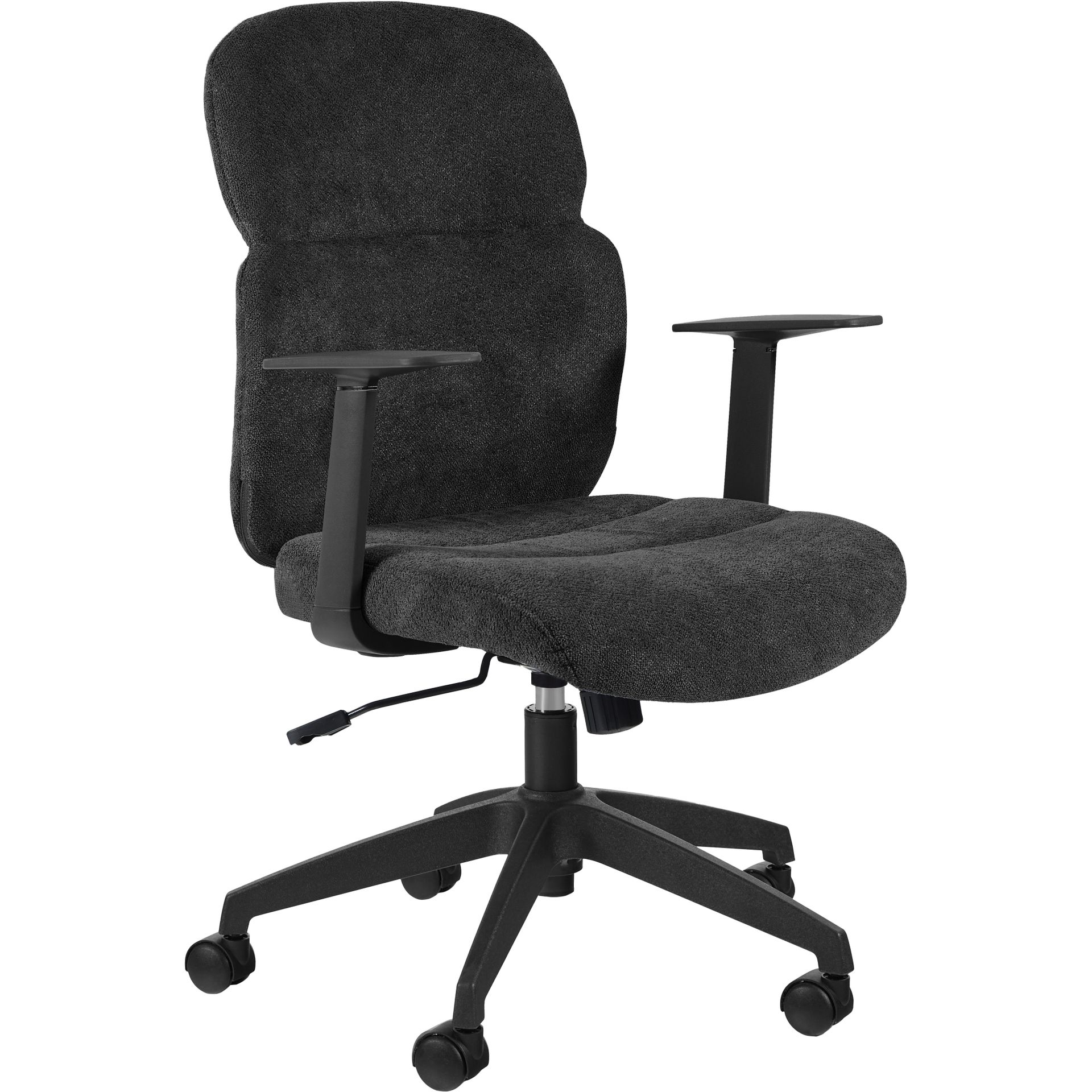 Unique Fotel Obrotowy Biurowy Bonus Tkanina LF2098-17 Charcoal Tkanina LF2098-17 Charcoal, Standard 1 Czarna