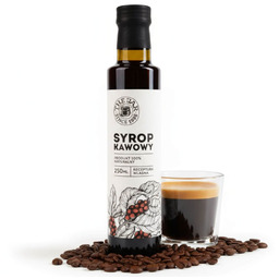 Syrop kawowy 250 ml naturalny z cukrem trzcinowym do tiramisu kawy mrożonej