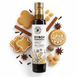 Syrop piernikowy zimowy korzenny 250 ml The Jar z cukrem trzcinowym