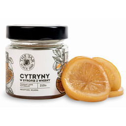 Cytryny w syropie z whisky whiskey 210 g The Jar z cukrem trzcinowym