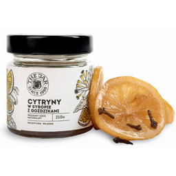 Cytryny w syropie z goździkami 210 g The Jar z cukrem trzcinowym