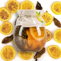 Cytrynki z miętą w syropie 270g