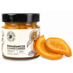 Pomarańcza w syropie z imbirem do herbaty zimowej 210 g