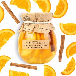 Plastry pomarańczy w syropie z cynamonem 260 g