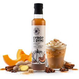 Syrop dyniowy american pumpkin naturalny, aż 32% dyni z przyprawami 250 ml