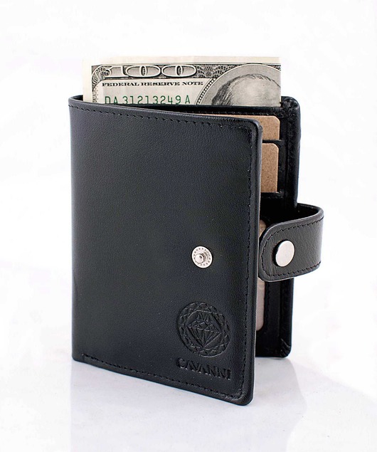 Portfel Męski z automatem do kart RFID