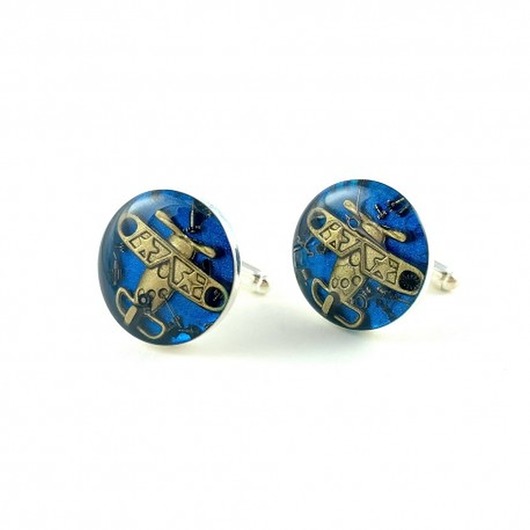 SPINKI - Aviator Golden (blue) - samolot