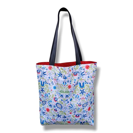 Torba shopper na zakupy wodoodporna shopperka torba na ramię kaszubska