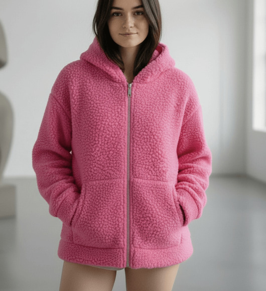 Kurtka Bluza 100% Merino Teddy Baranek