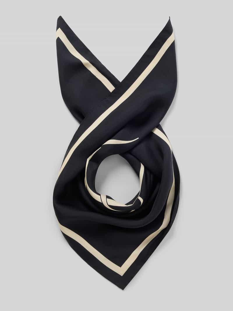 Chusta jedwabna z napisem z logo