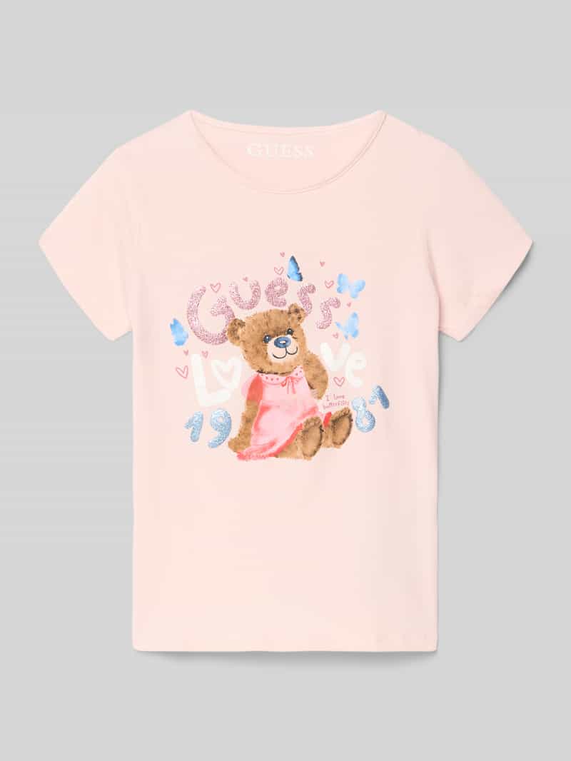 T-shirt z detalem z logo