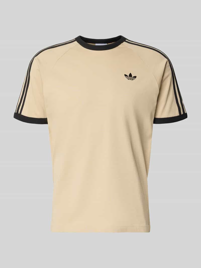 T-shirt w stylu retro z okrągłym dekoltem
