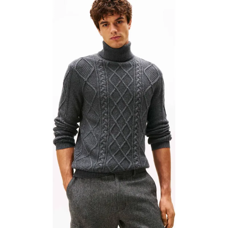 Tommy Hilfiger Wełniany golf Loose fit z dodatkiem kaszmiru