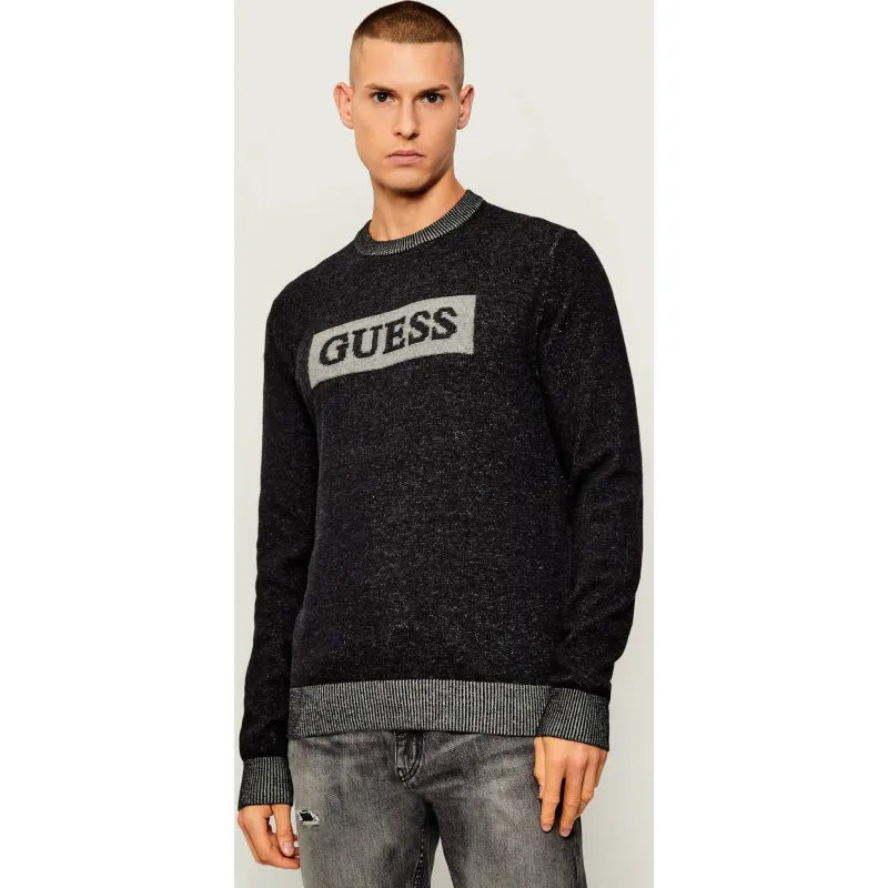 GUESS Sweter JACK | Regular Fit | z dodatkiem wełny