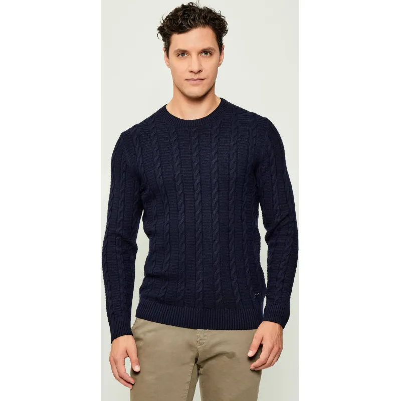 Joop! Sweter Levior Modern fit z dodatkiem wełny i kaszmiru