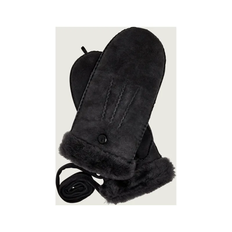 EMU Australia Skórzane rękawiczki Montana Mittens | z dodatkiem wełny