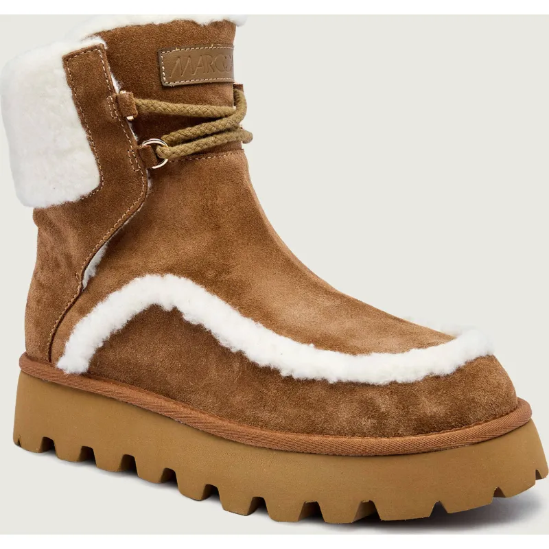 Marc Cain Śniegowce shearling | zamsz