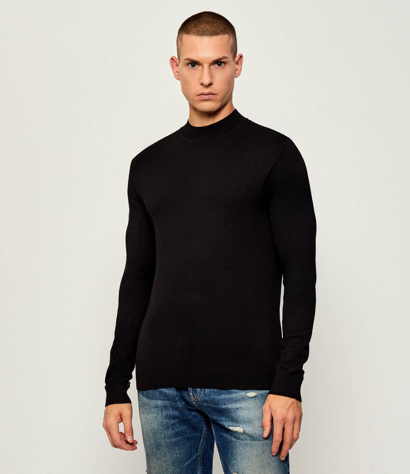 HUGO Półgolf San Marc-CV Slim Fit