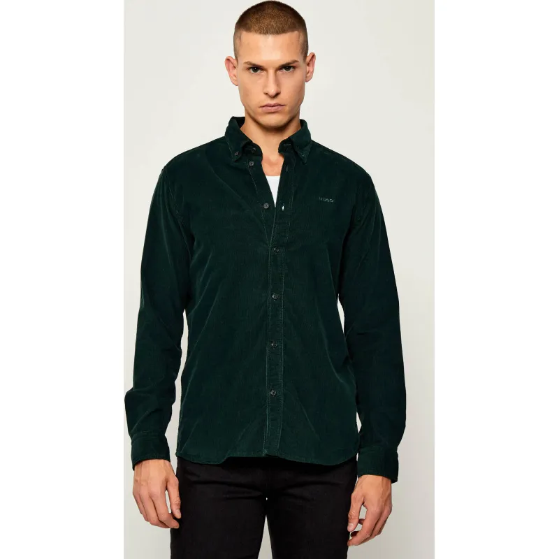 HUGO Sztruksowa koszula Epazo | Straight fit