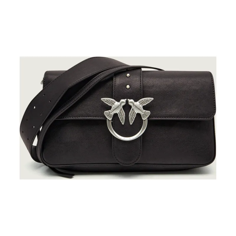 Pinko Skórzana torebka na ramię LOVE ONE SLOUCHY ZIP CLASSIC