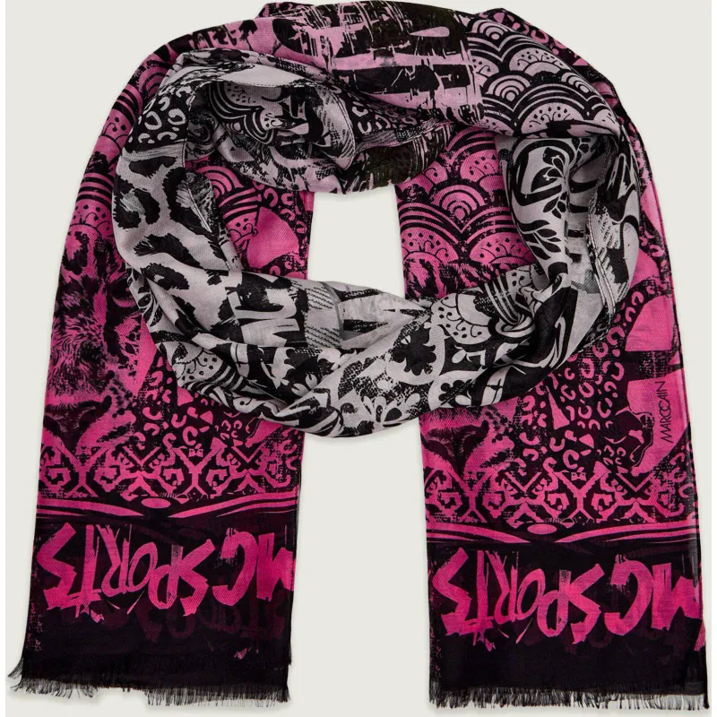 Marc Cain Szal z dodatkiem jedwabiu