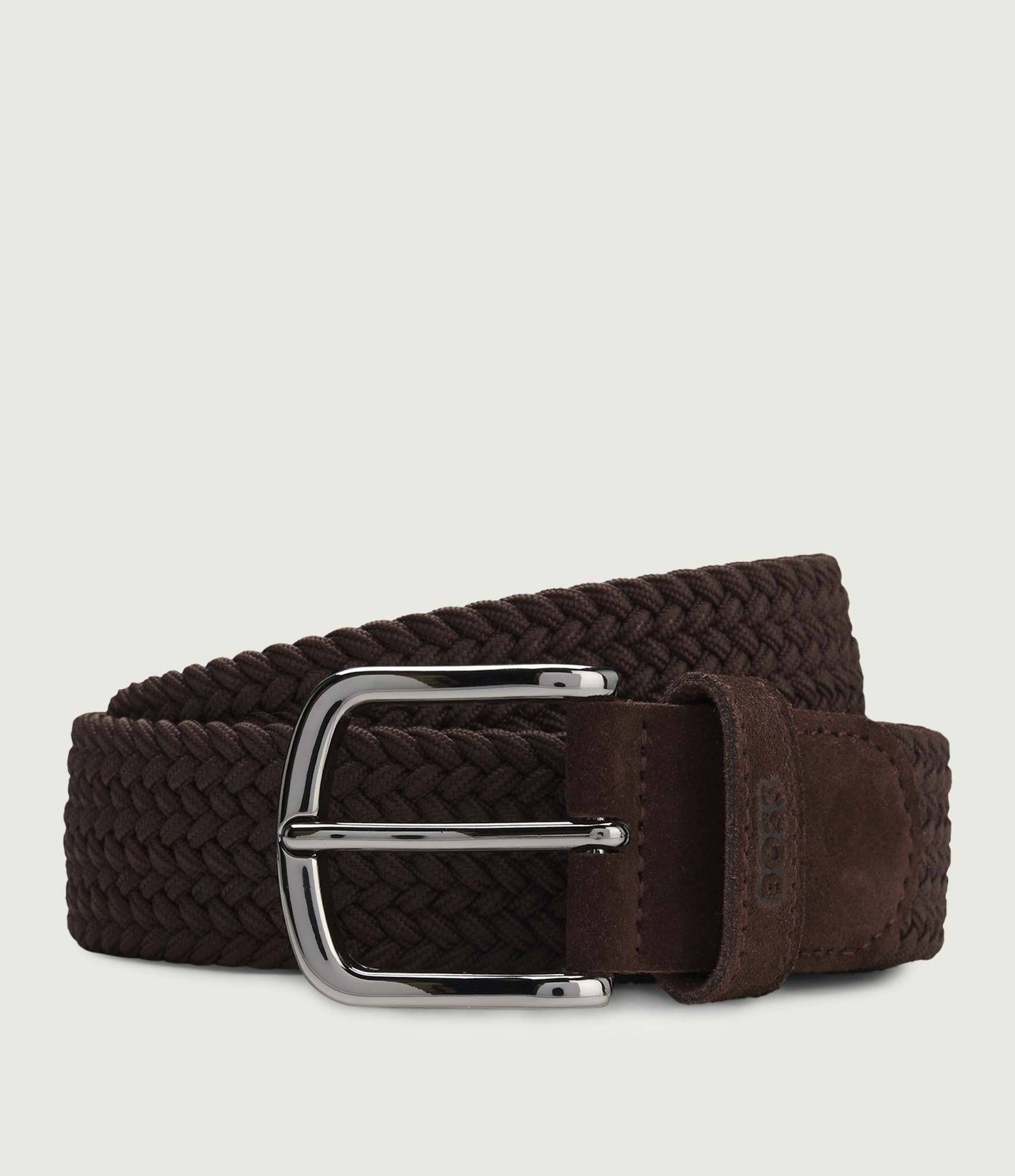 BOSS BLACK Pasek Sash-WnE-Sd_Sz35 z dodatkiem skóry