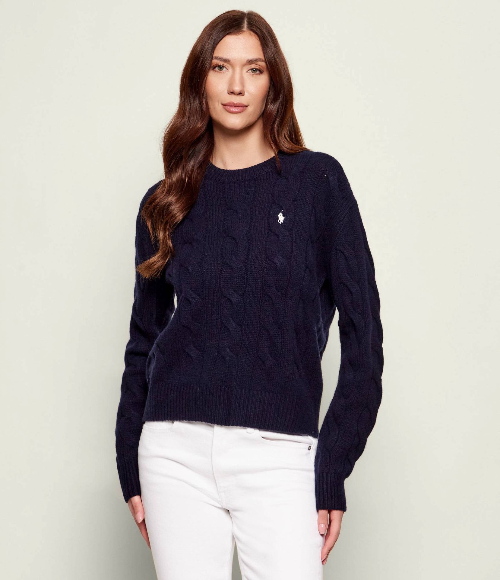POLO RALPH LAUREN Wełniany sweter Loose fit z dodatkiem kaszmiru